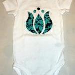 Chocolate And Turquoise Baby Gift Set - 3 Pieces..